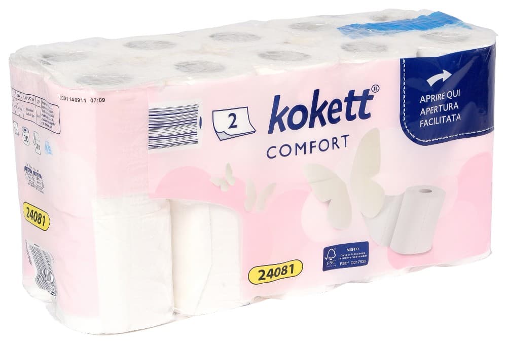 Kokett Carta Igienica 2 Veli 20 x 200 strappi in offerta da ALDI