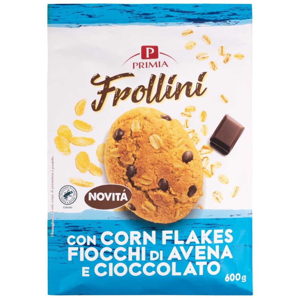 Frollino con corn flakes, fiocchi di avena e cioccolato La Buona Pasticceria, 600 g – Penny