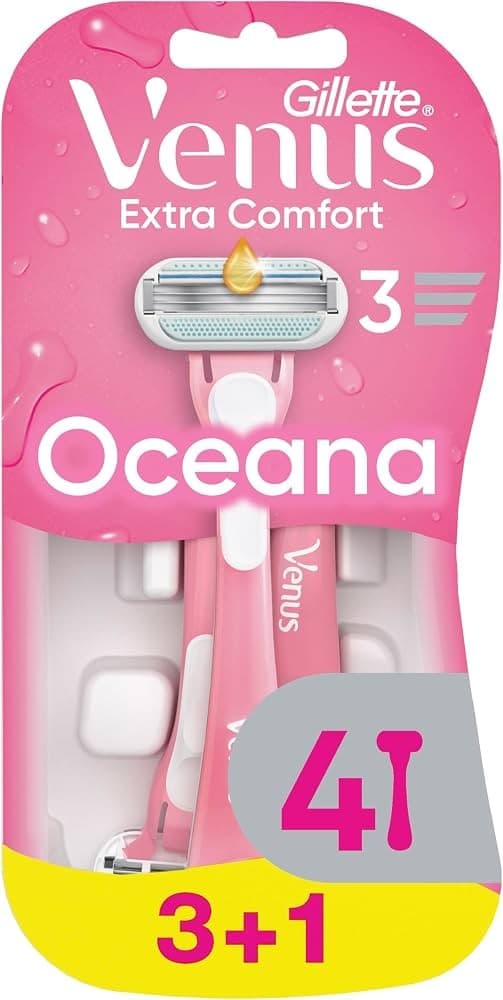 Rasoi usa e getta da donna Gillette Venus Oceana, 3+1 pezzi – Bennet