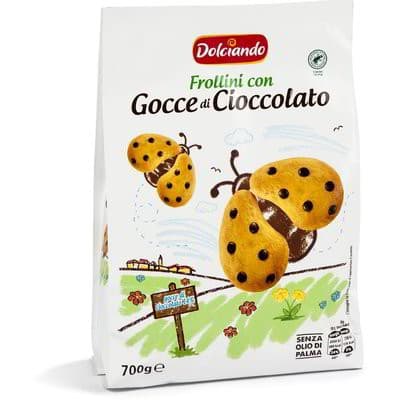 Dolciando frollini con gocce di cioccolato 700 g in offerta da Eurospin