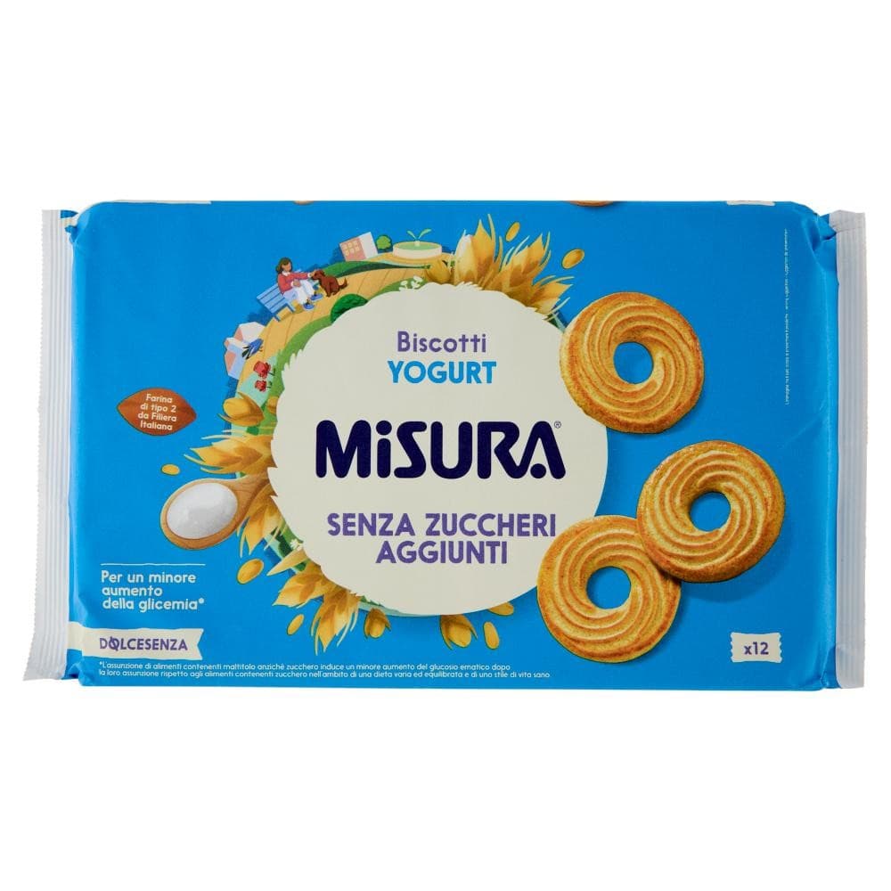 Misura biscotti Dolcesenza yogurt, 400 g – MD