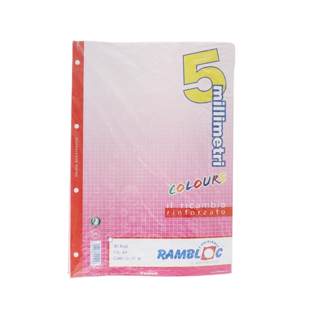 40 fogli A4 ricambio rinforzato Rambloc 40 fogli in offerta da Il Gigante