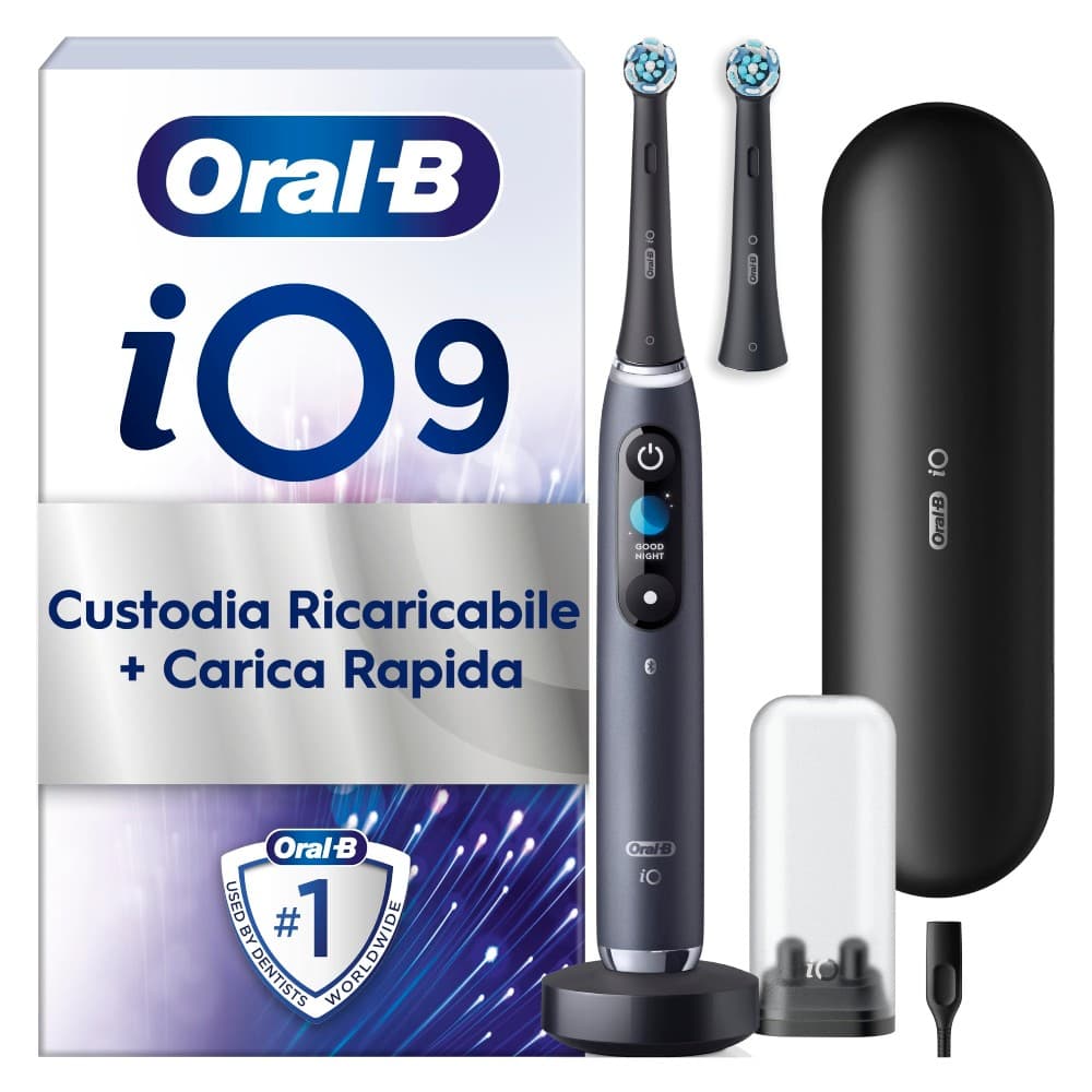 Spazzolino Elettrico iO9 Nero / Blu Oral-B – Unieuro