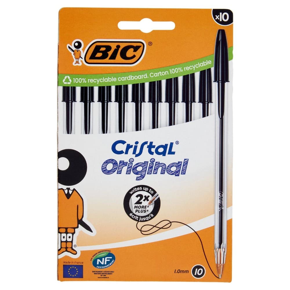 Penne a sfera Bic Cristal Original 10 pezzi in offerta da Coop