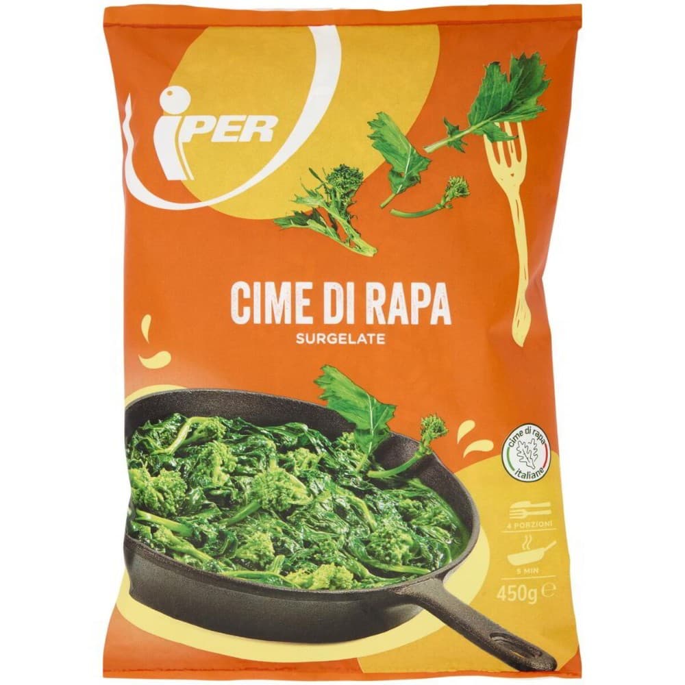 Cime di rapa surgelate, 450 g Iper – Iper La grande i