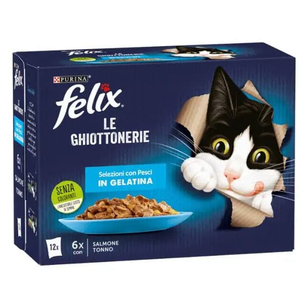 Selezioni deliziose in gelatina, 12 x 85 g = 1,02 kg Felix – Penny