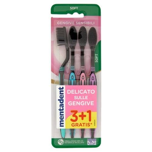 Spazzolino Mentadent, 3 pezzi + 1 gratis – MD