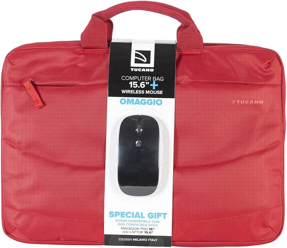 Borsa per notebook da 15.6" + Mouse Wireless Tucano – Expert