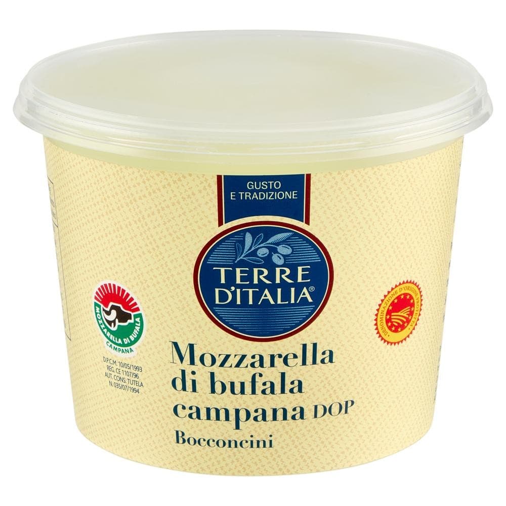 Bocconcini o mozzarella di bufala campana DOP Terre d'Italia, 250 g – Carrefour