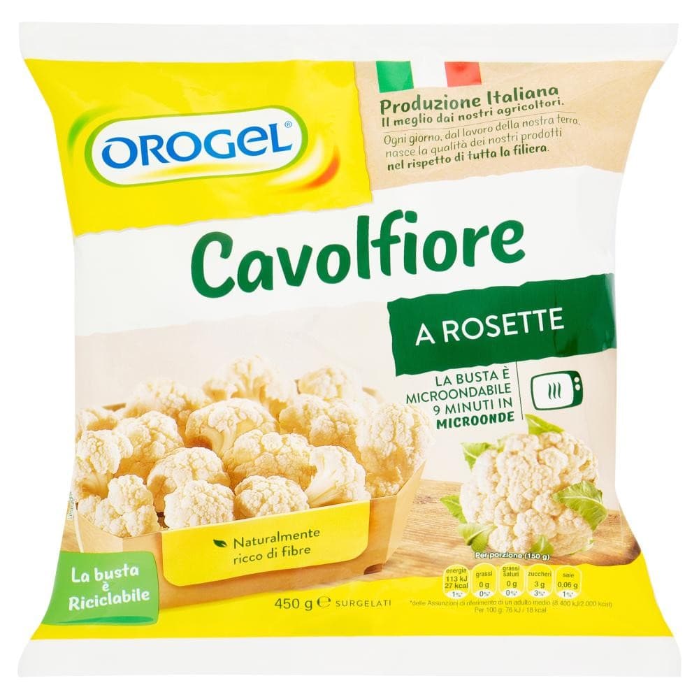 Orogel cavolfiore a rosette surgelato, 450 g – Bennet