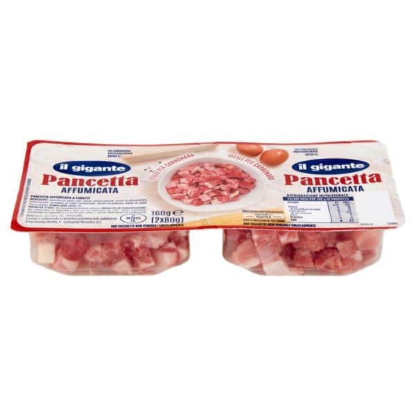 Cubetti di pancetta affumicata/dolce Il Gigante, 200 g – Il Gigante