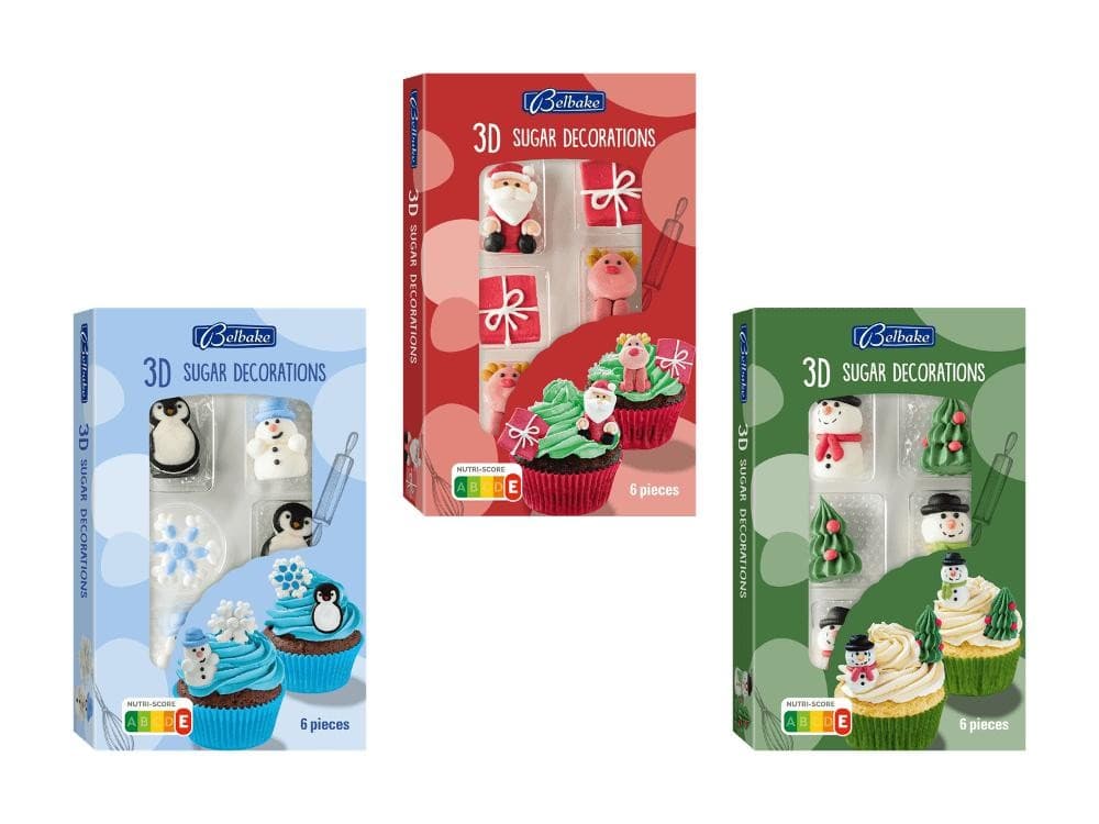Belbake decorazioni di zucchero a tema Natale, 28/30/32 g – Lidl