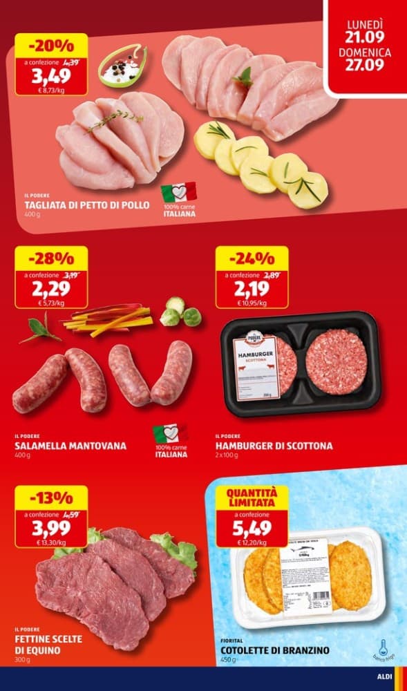 Il Podere tagliata di petto di pollo, 400 g – ALDI