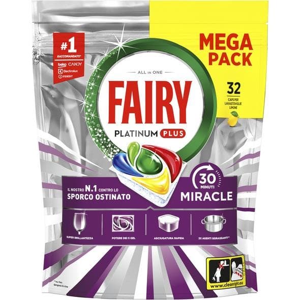 Caps lavastoviglie Fairy, 32, 40, 45 o 49 pezzi – Carrefour