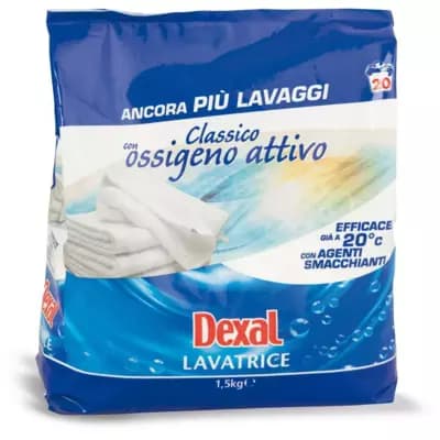 Dexal detersivo lavatrice in polvere classico con ossigeno attivo, 1,5 kg – Eurospin