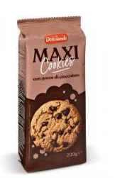 Dolciando Maxi Cookies con gocce di cioccolato 200 g in offerta da Eurospin