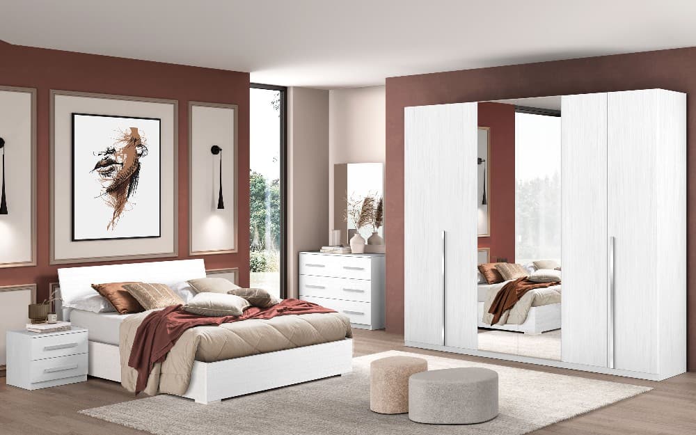 Camera 6 ante come foto con letto contenitore Eleonora in offerta da Mondo Convenienza