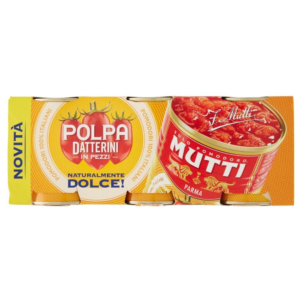 Mutti polpa datterini 3x300 g in offerta da Esselunga