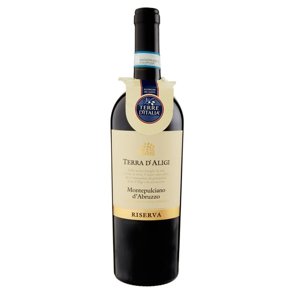 Montepulciano d'Abruzzo DOC Riserva Terra d'Aligi Terre d'Italia, 750 ml – Carrefour
