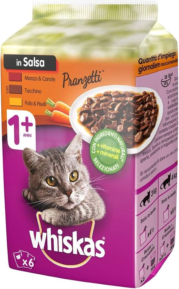 Pranzetti Whiskas, 6 x 50 g = 300 g – Penny