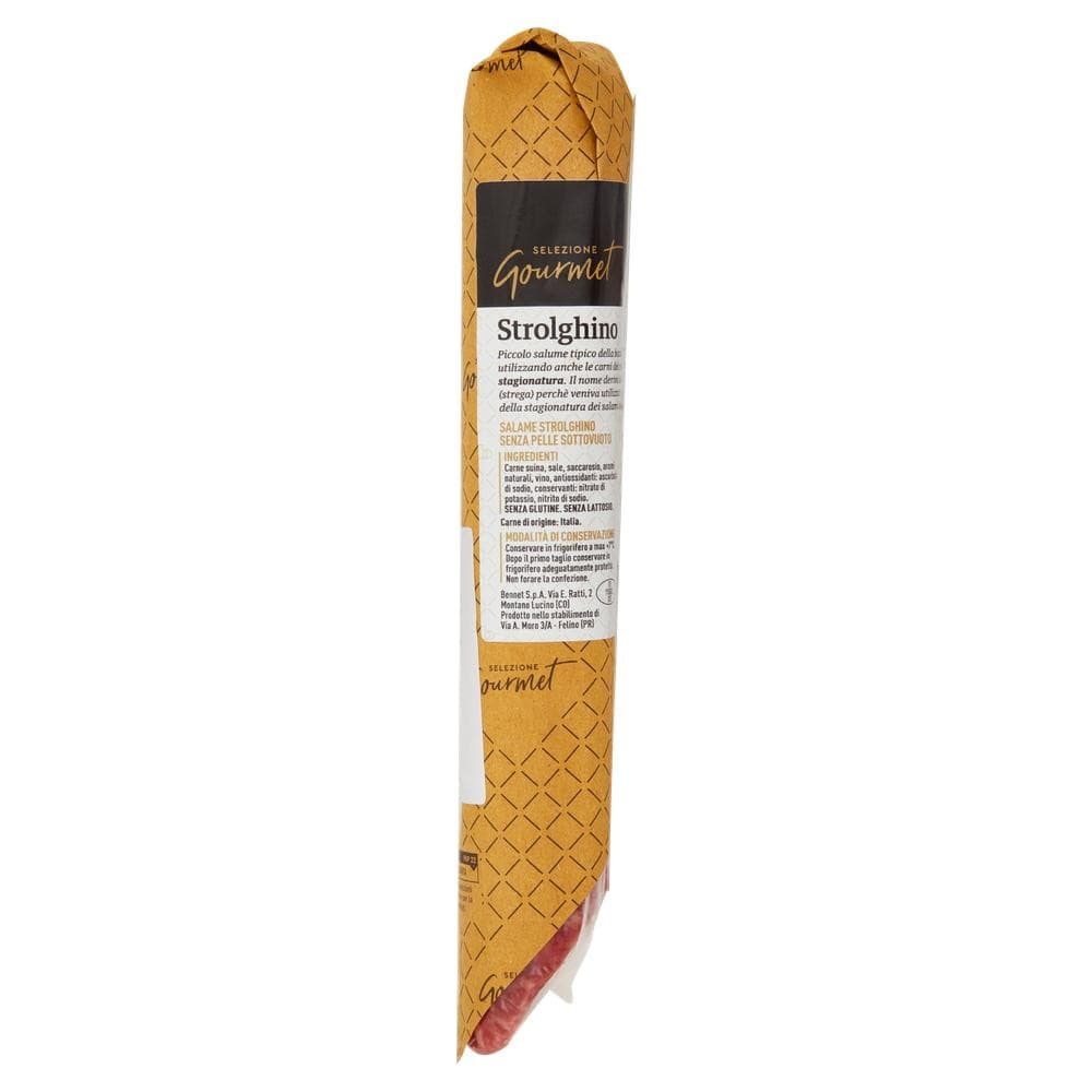 Salame Strolghino Selezione Gourmet Bennet, 200 g – Bennet