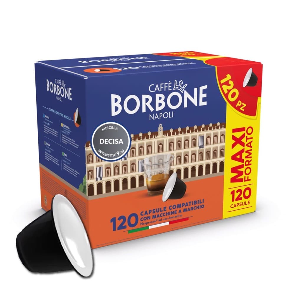 Caffè Borbone capsule compatibili Nespresso miscela decisa 120 capsule in offerta da Comet