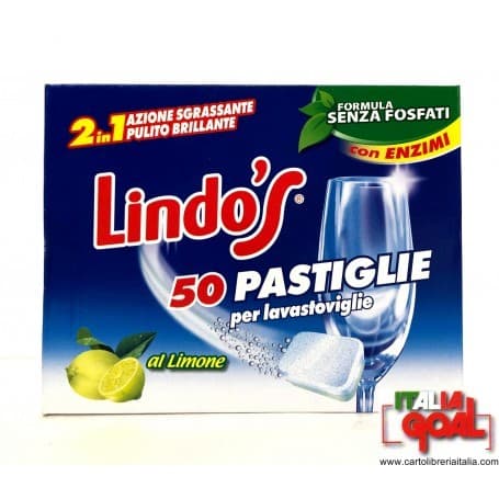 Pastiglie per Lavastoviglie Lindo's, 50 pezzi – MD