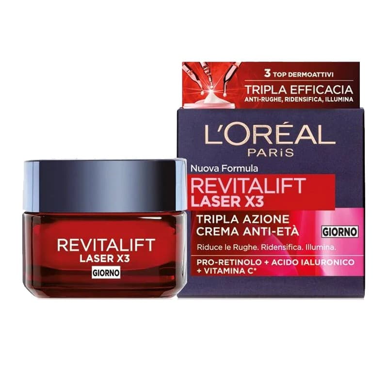 L'Oreal Revitalift Laser X3 crema viso giorno/notte, 50 ml – Lidl