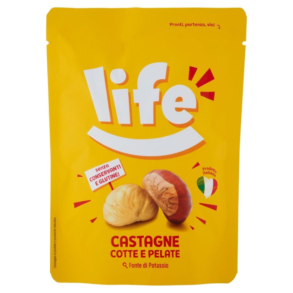 Castagne cotte e pelate Life, g 150 – MD