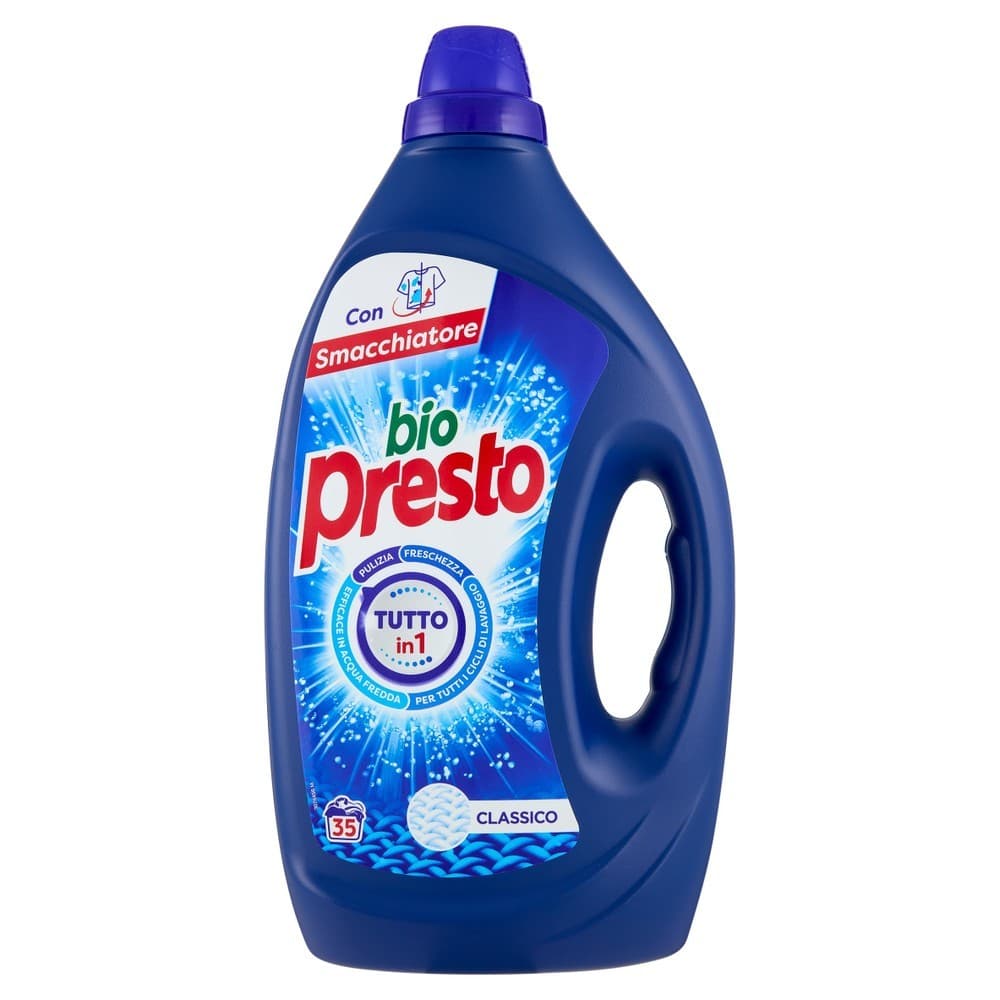 Detersivo lavatrice Bio Presto 35 lavaggi / 18 caps in offerta da Il Gigante