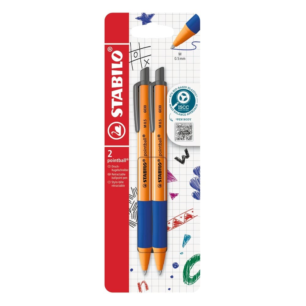 Penna a sfera Pointball, conf 2 pezzi STABILO – Carrefour