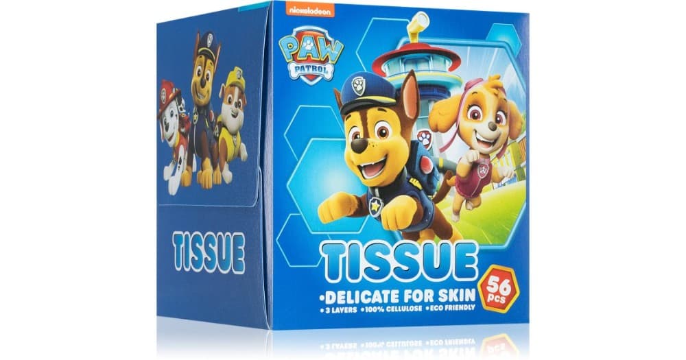 Floralys Paw Patrol fazzoletti di carta tascabili 15x 9 pezzi in offerta da Lidl