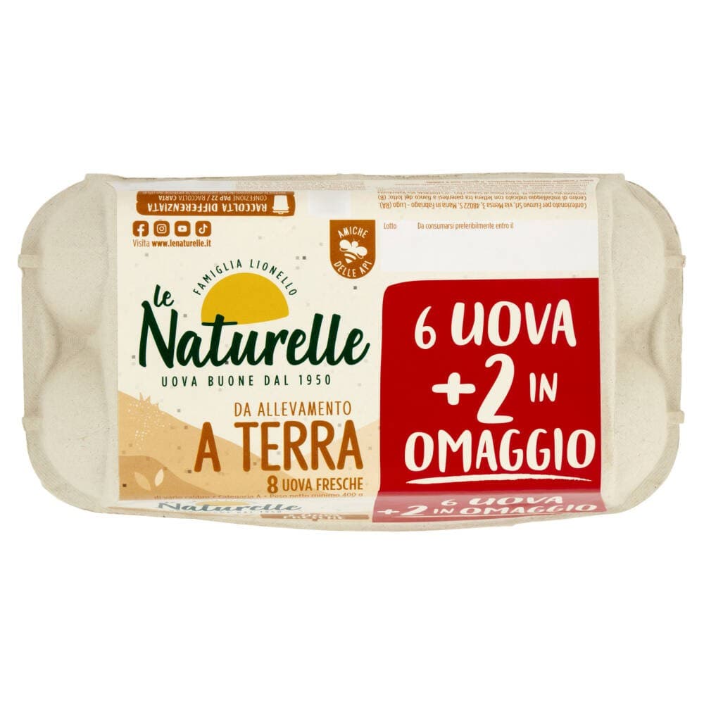 Uova Le Naturelle 8 pezzi in offerta da Il Gigante