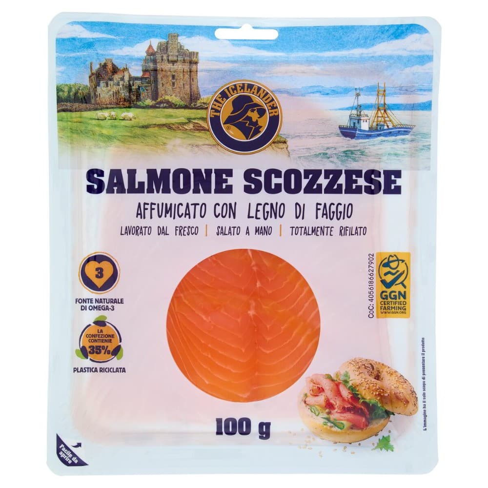 Salmone Scozzese The Icelander 100 g in offerta da Carrefour