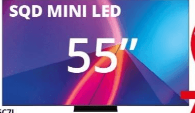 TCL Smart TV SQD Mini LED 4K 55C7L, 55" – Comet