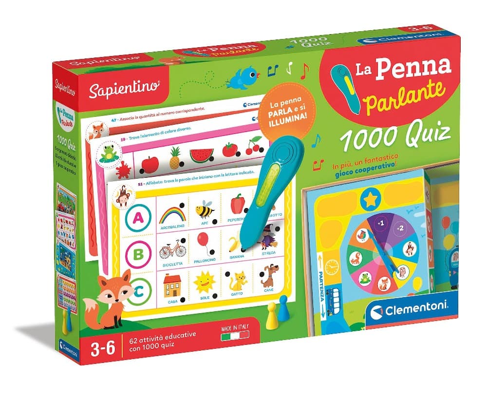 Sapientino Penna Parlante 1.000 Quiz Clementoni – Carrefour