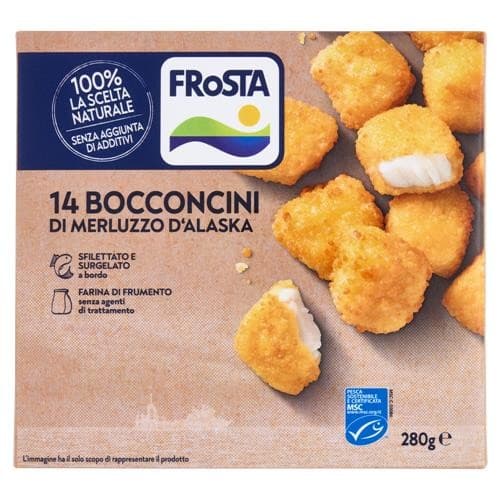 Bocconcini di merluzzo d'Alaska Frosta, 14 pz - 280 g – Penny