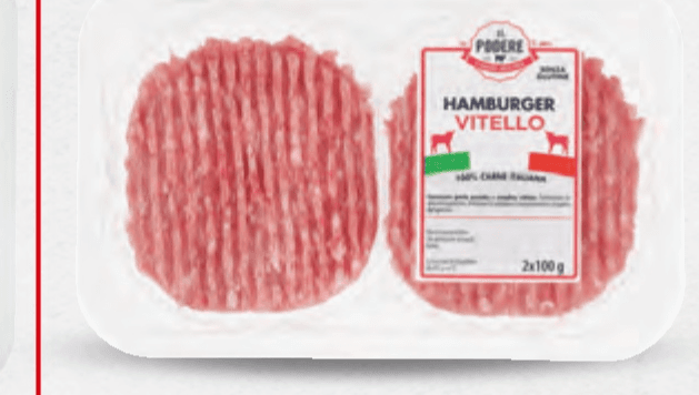 Il Podere hamburger di vitello, 2 x 100 g – ALDI