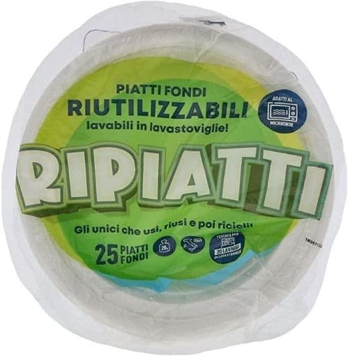 Piatti riutilizzabili Ripiatti fondi, 25 piatti – Il Gigante