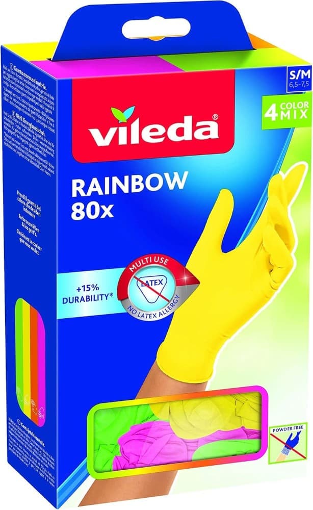 Guanti Rainbow in nitrile Vileda, 80 pezzi – Iper La grande i