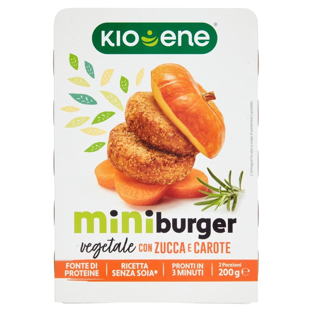 Miniburger con Zucca e Carote Kione, 2 x 200 g – Bennet