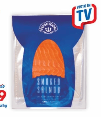Salmone norvegese Poseidon affumicato, 120 g – MD