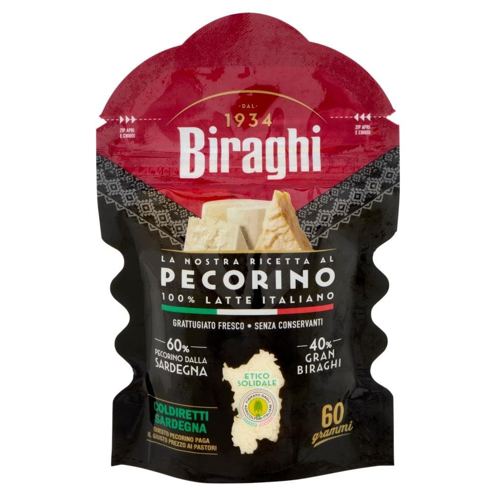 Grattugiato fresco Pecorino Biraghi, 60 g – Panorama