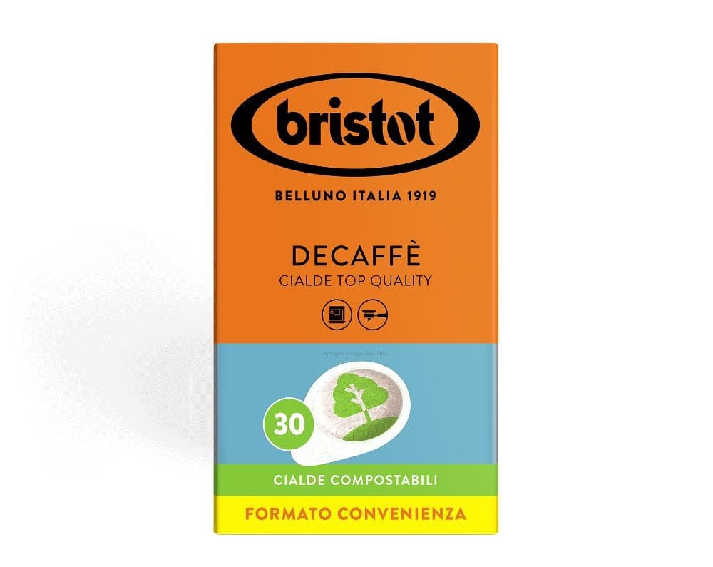 Cialde compostabili caffè decaffeinato Bristot, 210 g – DeSpar