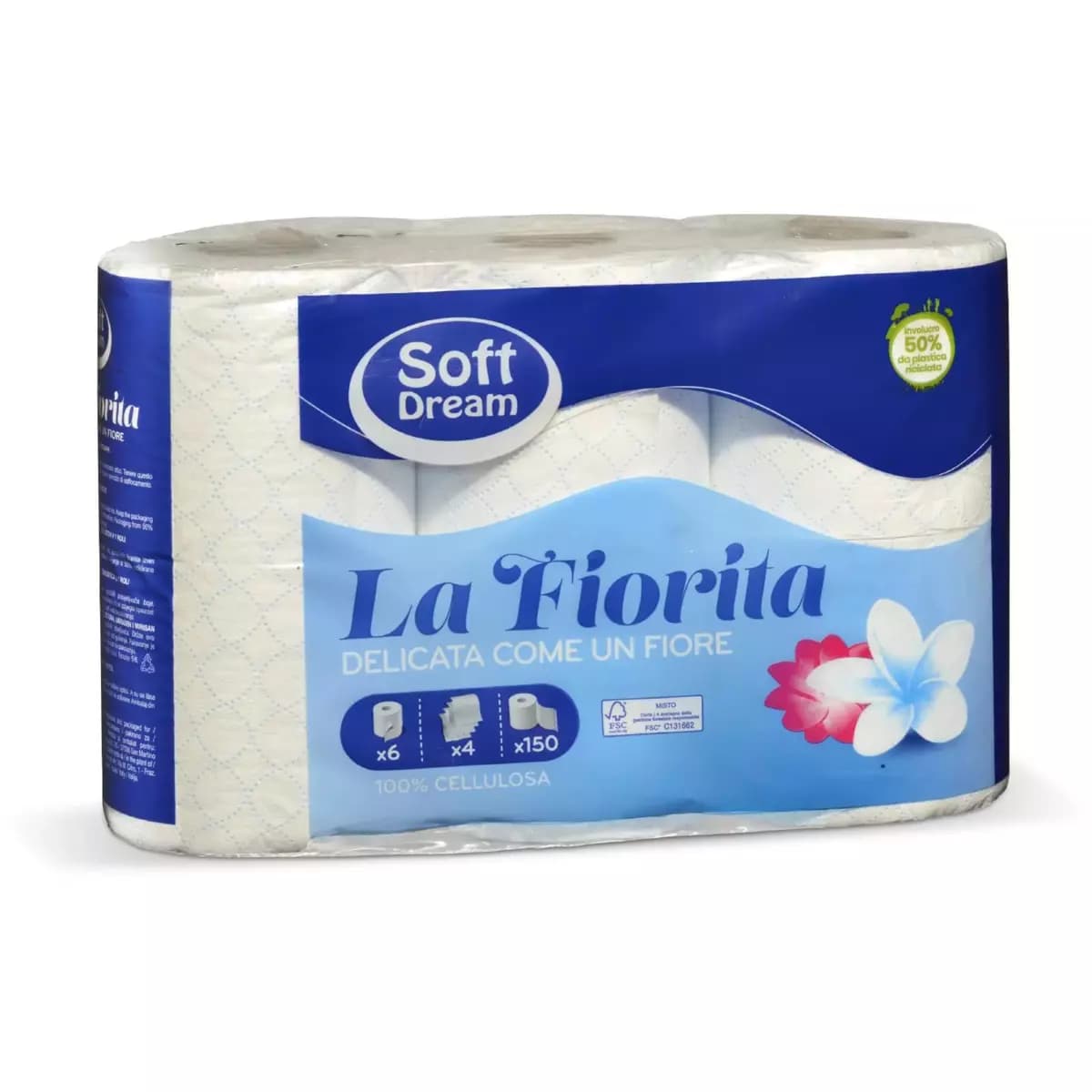 Carta igienica La Fiorita, 6 rotoli Soft Dream – Eurospin
