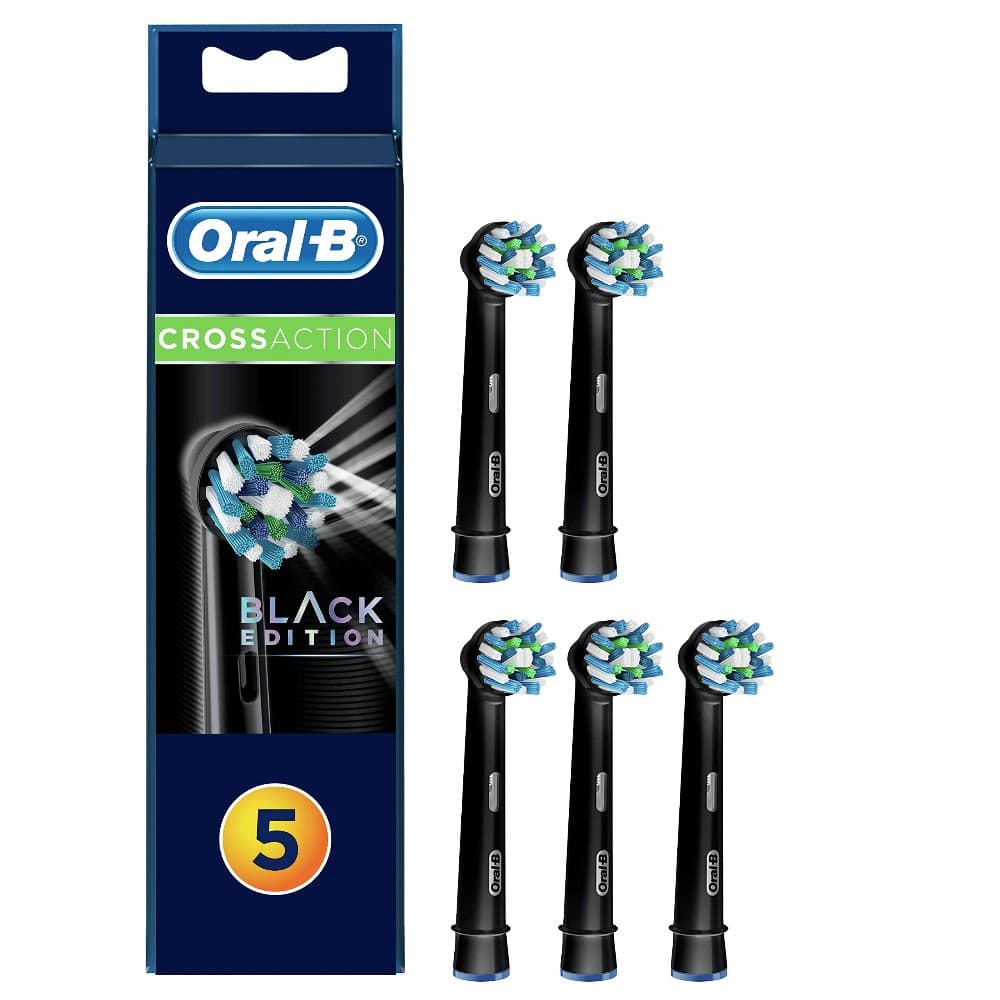 Oral-B Testine di ricambio Cross Action Bianco/Nero, 5 pezzi – Euronics