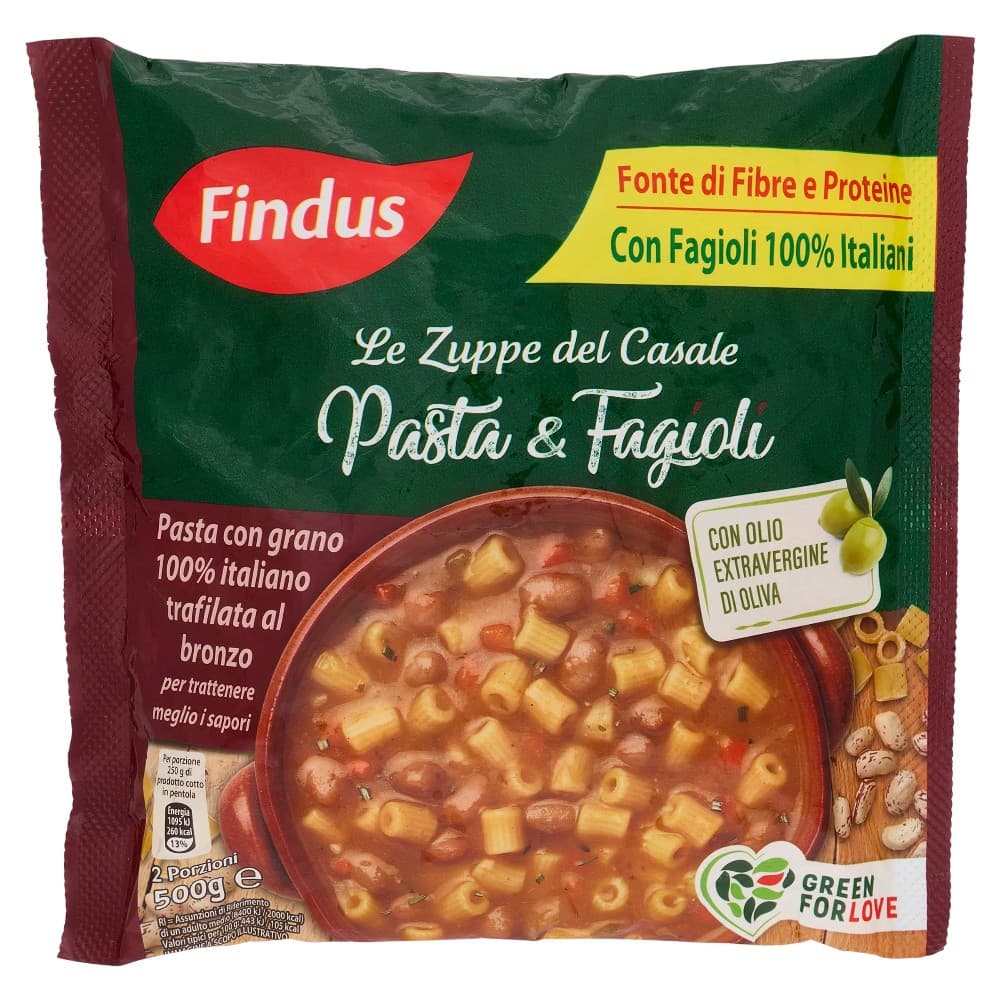 Le zuppe del Casale Pasta e fagioli surgelata, 500 g Findus – Bennet