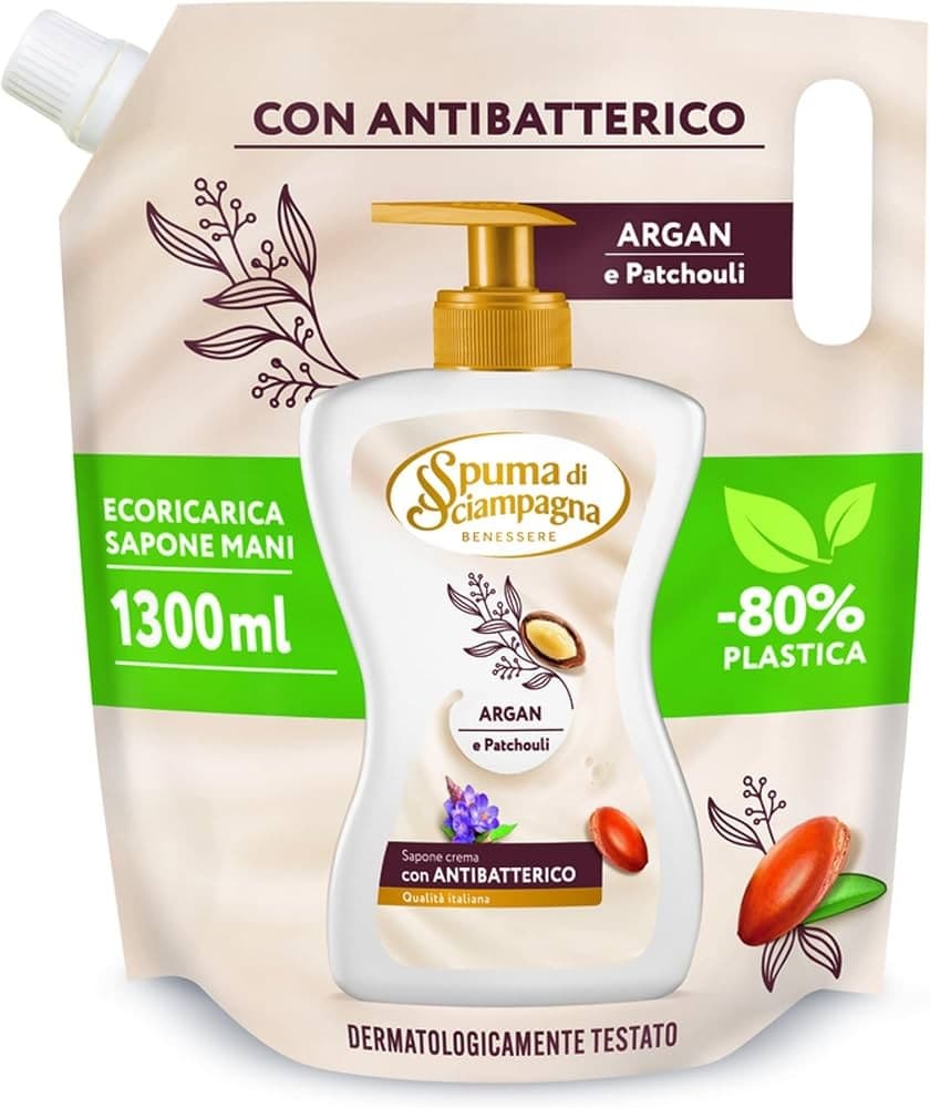 Spuma di Sciampagna sapone eco ricarica, 1300 ml – Risparmio Casa