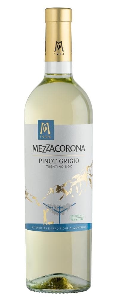 Pinot Grigio Trentino Doc o Muller Thurgau Doc Trentino Doc Mezzacorona, cl 75 – Panorama