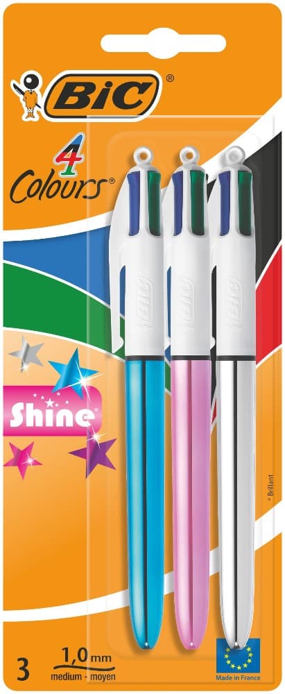 Penna a Sfera 4 Colori Shine Bic – Carrefour